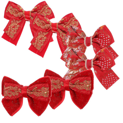 12Pares Presilhas Vermelhas Com Delicado De Para