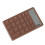 Mini Quiet LCD Portable Calculator Brown ABS Small Office Store Home 9