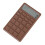 Mini Quiet LCD Portable Calculator Brown ABS Small Office Store Home 11