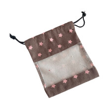 Sac à cosmétiques à motif d'étoile, sac de-Étoiles roses