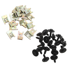 40 Pcs Metal Engine Splash Guard Clips Fit R50–R60 Undertray Panel Fasteners