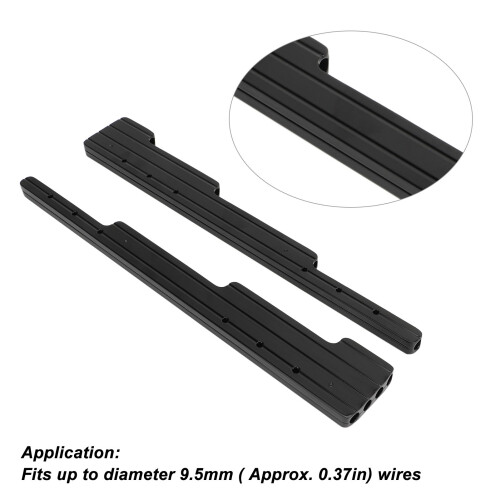 Spark Plug Wire Loom Holder for V8 Engines 9.5mm Diameter Black 1
