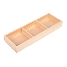 3Stk Holzbox Beige Mit 3 Gittern Für , Schmuck Und Bürobedarf