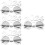4Stk Robuste Neujahrsbrillen Silber Stk Material Partyaccessoires 9