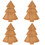 4Stk Xmas Baum Servierteller Bambus Und Robust 7