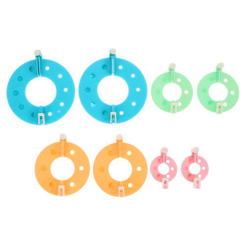 4Sets Mehrfarbige Pompom Maker Kunststoff Für Kids 1