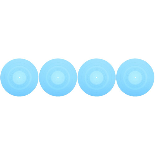 4Stk Vinyl Schallplatten Matte Blau Silikon Schutzpad 1