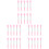 30St Silicone Lippen- En Oogschaduwborstels, Roze Cosmetische Tools 2