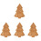 4Stk Xmas Baum Servierteller Bambus Und Robust 4