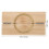 4Stk Multifunktionale Dumpling Press Holz Metall Orange Haushalt 11