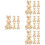 20St Gouden Bunny Knopen Voor En DIY Projecten 6