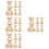 20St Gouden Bunny Knopen Voor En DIY Projecten 7