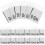 1200St Baby Kledinglabels Maandlabels Polyester Wit Pasgeborenen 1