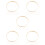 40St Stevige Bamboe Ringen Voor DIY Kransen Macramé Khaki 10