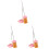 3Sets Mini Stoffer Set Roze Plastic Halloween Poppenhuis Decor 4
