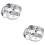 2St Lunchbord Roestvrijstaal Silvertint Met Compartimenten Voor Snacks 6