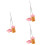 3Sets Mini Stoffer Set Roze Plastic Halloween Poppenhuis Decor 8