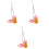 3Sets Mini Stoffer Set Roze Plastic Halloween Poppenhuis Decor 5
