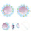 3St Kinder Zonnebril Bloemdesign Kids Party Props 10