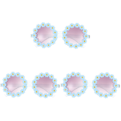 3St Kinder Zonnebril Bloemdesign Kids Party Props 1