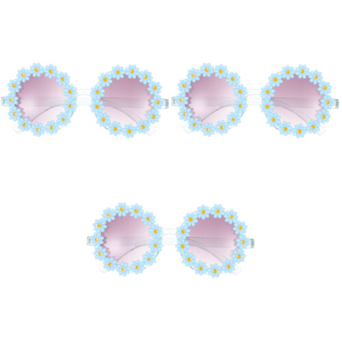 3St Kinder Zonnebril Bloemdesign Kids Party Props 2