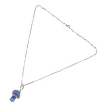 5St Omsloten Blauwe Paddenstoel Ketting Sieraad Gift