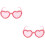 2St Lichtgewicht Roze Zonnebril Hartvorm Accessoires 7