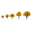 40St Gele Scenery Layout Landscape Trees Plastic Foam Model 8