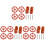3Sets 3D Printer Kit DIY Met Kleurrijke Leveling Moeren En Schroeven 2