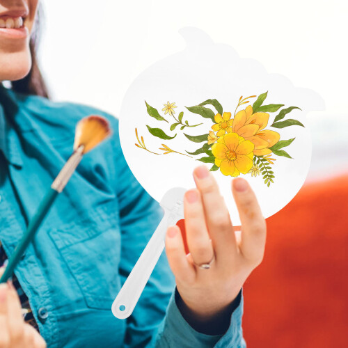 100St Huishoudelijke Handwaaier DIY Knutselaccessoire 1