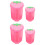 4St Roze Bedside Afvalbak Met Duurzaam Plastic Voor 7