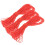 4St Polyester Gevlochten Rood Voor DIY Armband Knutselprojecten 2