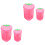 4St Roze Bedside Afvalbak Met Duurzaam Plastic Voor 5