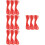 4St Polyester Gevlochten Rood Voor DIY Armband Knutselprojecten 7
