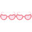 2St Lichtgewicht Roze Zonnebril Hartvorm Accessoires 3