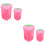 4St Roze Bedside Afvalbak Met Duurzaam Plastic Voor 8