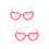 2St Lichtgewicht Roze Zonnebril Hartvorm Accessoires 8