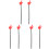 6St Rood Plastic Hand Pointers Voor Presentaties En Kinderfeestjes 4