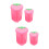 4St Roze Bedside Afvalbak Met Duurzaam Plastic Voor 9