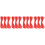 4St Polyester Gevlochten Rood Voor DIY Armband Knutselprojecten 5