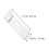 48St Vertical Blind Replacement Tabs Wit, Slijtvaste Pom Materiaal 4