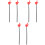 6St Rood Plastic Hand Pointers Voor Presentaties En Kinderfeestjes 5