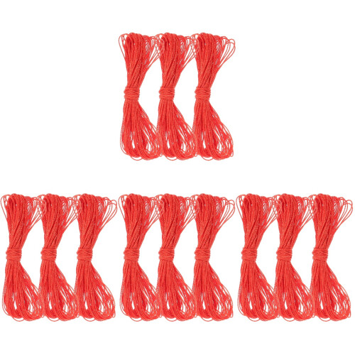 4St Polyester Gevlochten Rood Voor DIY Armband Knutselprojecten 2