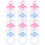 96St Babyshower Speentjes Mini Plastic Assorti Feestdecoratie 3