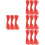 4St Polyester Gevlochten Rood Voor DIY Armband Knutselprojecten 6