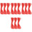 4St Polyester Gevlochten Rood Voor DIY Armband Knutselprojecten 4