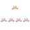 10St Zeemeermin Haaraccessoires, Stof En Glans 7