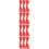 4St Polyester Gevlochten Rood Voor DIY Armband Knutselprojecten 8