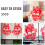 6Paren Fluweel Raamstickers Jaar Van De Voor Feestdecoratie 8