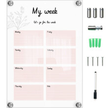 3Sets Heldere Acrylic Whiteboards Met Uitwisbare Multi Kleur